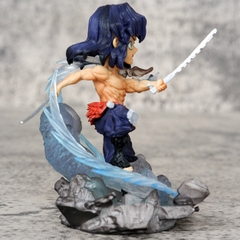 Mô Hình Kimetsu No Yaiba Inosuke chibi chiến đấu - Cao 10cm - nặng 130gram - Phụ kiện : 2 đầu thay thế + 2 kiếm - Figure Thanh gươm diệt quỷ - Có Vỏ Hộp màu - N1-K45-T4-S1