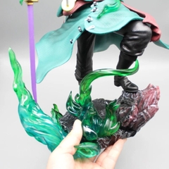 Mô Hình OnePieceZoro Tam kiếm - Cao 32cm - Rộng 21cm - nặng 1kg8 - Phụ Kiện : 3 kiếm + 3 đầu , Figure OnePiece -  có hộp màu - N1-K49-T5-S2