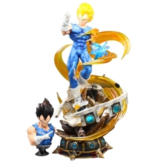 Mô hình DragonBall Vegeta Majin dáng đứng siêu ngầu - Cao 44cm - nặng 3kg - Phụ kiện : 2 đầu thay thế + 1 bán thân - Dragon Ball - Có Hộp carton - K7-T4-S9