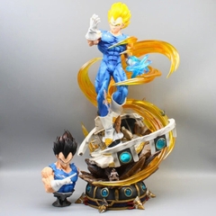 Mô hình DragonBall Vegeta Majin dáng đứng siêu ngầu - Cao 44cm - nặng 3kg - Phụ kiện : 2 đầu thay thế + 1 bán thân - Dragon Ball - Có Hộp carton - N3-T5