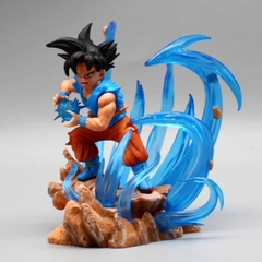 Mô hình DragonBall Goku chibi bắn chưởng hiệu ứng base đẹp - Cao 11cm - nặng 190gram - nặng 230gram - Dragon Ball - Có Hộp màu - N1-K49-T3-S1