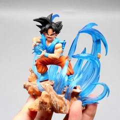 Mô hình DragonBall Goku chibi bắn chưởng hiệu ứng base đẹp - Cao 11cm - nặng 190gram - nặng 230gram - Dragon Ball - Có Hộp màu - N1-K49-T3-S1