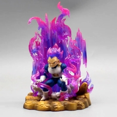 Mô hình DragonBall Vegeta Chibi gồng mình hiệu ứng base đẹp - Cao 14cm - rộng 9cm - nặng 230gram - Dragon Ball - Có Hộp màu - N4-K14