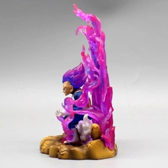 Mô hình DragonBall Vegeta Chibi gồng mình hiệu ứng base đẹp - Cao 14cm - rộng 9cm - nặng 230gram - Dragon Ball - Có Hộp màu - N4-K14