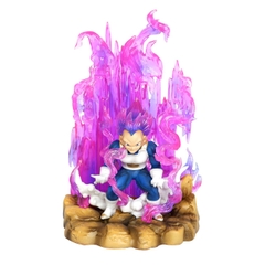 Mô hình DragonBall Vegeta Chibi gồng mình hiệu ứng base đẹp - Cao 14cm - rộng 9cm - nặng 230gram - Dragon Ball - Có Hộp màu - K6-T3-S12