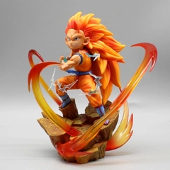 Mô hình DragonBall Goku ssj3 bắn chưởng hiệu ứng base đẹp - Cao 15cm - nặng 350gram - Dragon Ball - Có Hộp màu n1-k45-t3-s1