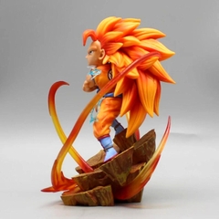 Mô hình DragonBall Goku ssj3 bắn chưởng hiệu ứng base đẹp - Cao 15cm - nặng 350gram - Dragon Ball - Có Hộp màu n1-k45-t3-s1