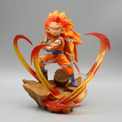 Mô hình DragonBall Goku ssj3 bắn chưởng hiệu ứng base đẹp - Cao 15cm - nặng 350gram - Dragon Ball - Có Hộp màu n1-k45-t3-s1