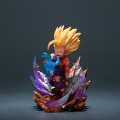 Mô hình DragonBall Gohan chibi chiến đấu - Cao 12cm - nặng 290gram - Dragon Ball - Có Hộp màu - N1-K50-T3-S2