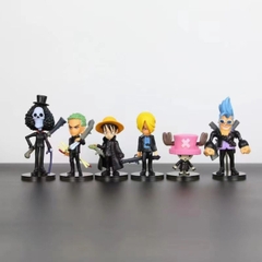 Mô hình OnePiece combo 6 nhân vật áo đen Cao 5-7cm - nặng 150Gram- Figure OnePiece - No Box - N3-K42-T2-S1