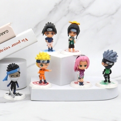 Mô hình Naruto combo 6 nhân vật bản A Cao 6-7cm - nặng 150Gram- Figure Naruto - No Box