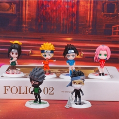 Mô hình Naruto combo 6 nhân vật bản A Cao 6-7cm - nặng 150Gram- Figure Naruto - No Box