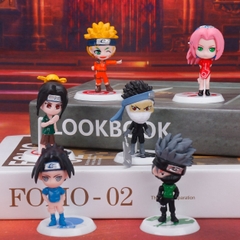Mô hình Naruto combo 6 nhân vật bản A Cao 6-7cm - nặng 150Gram- Figure Naruto - No Box