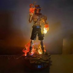 Mô Hình ACE  OnePiece dáng đứng siêu ngầu - cao 73cm - nặng 6kg5 - phụ kiện : 2 đầu + 1 dây sạc - Figure OnePiece - Có Hộp xốp + Box Bìa N2