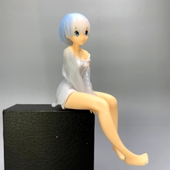 Mô Hình RE:ZERO Rem tóc xanh ngồi  - Cao 17cm - nặng 100Gram - No Box : bọc túi OPP