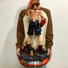 Mô Hình ACE  OnePiece dáng đứng siêu ngầu - cao 73cm - nặng 6kg5 - phụ kiện : 2 đầu + 1 dây sạc - Figure OnePiece - Có Hộp xốp + Box Bìa N2