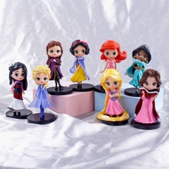Mô Hình Bộ 8 các công chúa trong Disney - cao 10cm - nặng 300Gram - Figure Disney - No Box : bọc túi OPP