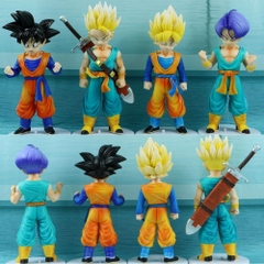 Mô Hình Dragon Ball Bộ 4 Goku và Trunks kids - cao 18-19cm - nặng 1kg2 - DragonBall - NoBox - N3