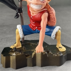 Mô Hình OnePiece Luffy cầm cờ bang siêu chất cao 18cm nặng 300g , Figure OnePiece - no box - bọc túi opp - N1-K37-T1-S2
