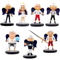 Mô hình OnePiece Bộ 7 nhân vật Chibi Seraphim - Cao 12cm - nặng 460Gram - Phụ kiện : Đế + Vũ Khí ( Tùy Nhân Vật )- Figure OnePiece - No Box - N3-K42-T3-S1