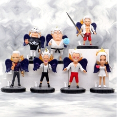 Mô hình OnePiece Bộ 7 nhân vật Chibi Seraphim - Cao 12cm - nặng 460Gram - Phụ kiện : Đế + Vũ Khí ( Tùy Nhân Vật )- Figure OnePiece - No Box - N3-K42-T3-S1