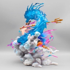 Mô Hình One Piece Enel Rồng Sét chiến đấu - Cao 33cm - nặng 1kg2 - Phụ kiện : 1 đinh Ba + LED - Figure OnePiece - Có Hộp Màu