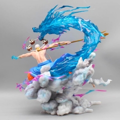 Mô Hình One Piece Enel Rồng Sét chiến đấu - Cao 33cm - nặng 1kg2 - Phụ kiện : 1 đinh Ba + LED - Figure OnePiece - Có Hộp Màu