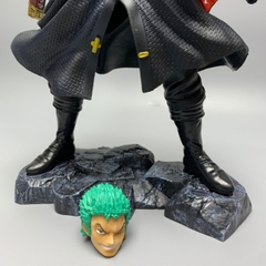 Mô Hình OnePieceZoro enma dáng đứng - Cao 30cm - rộng 29cm - nặng 1kg2 - Phụ kiện : 2 Kiếm + 2 đầu-  Figure OnePiece -  Có Hộp màu - N1-K48-T5-S3
