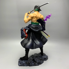 Mô Hình OnePieceZoro enma dáng đứng - Cao 30cm - rộng 29cm - nặng 1kg2 - Phụ kiện : 2 Kiếm + 2 đầu-  Figure OnePiece -  Có Hộp màu - N1-K48-T5-S3