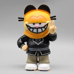 Mô Hình Meme Masked cat ( châu tinh trì đội mũ mèo ) - cao 14cm - nặng 250Gram -  Figure Meme hài hước -  Có Hộp màu