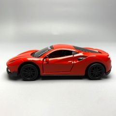 Mô Hình xe Ferrari 488 GTB Đỏ tỉ lệ 1:43 Hợp kim có thể mở cửa - bánh sau chạy cót - Dài 10cm - cao 3cm - nặng 200gram - Figure Oto - FULL BOX : box màu số4