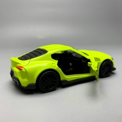 Mô Hình xe Toyota Supra xanh nõn chuối tỉ lệ 1:43 Hợp kim có thể mở cửa - bánh sau chạy cót - Dài 10cm - cao 3cm - nặng 200gram - Figure Oto - FULL BOX - SKU : oto16 - K63-T2-S5