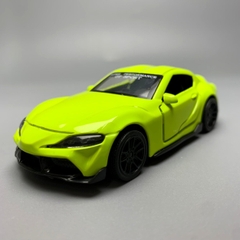 Mô Hình xe Toyota Supra xanh nõn chuối tỉ lệ 1:43 Hợp kim có thể mở cửa - bánh sau chạy cót - Dài 10cm - cao 3cm - nặng 200gram - Figure Oto - FULL BOX - SKU : oto16 - K63-T2-S5