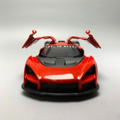 Mô Hình xe Maclaren Đỏ tỉ lệ 1:43 Hợp kim có thể mở cửa - bánh sau chạy cót - Dài 10cm - cao 3cm - nặng 200gram - Figure Oto - FULL BOX