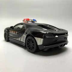 Mô Hình xe police  Bugatti Chiron tỉ lệ 1:43 Hợp kim có thể mở cửa - bánh sau chạy cót - Dài 10cm - cao 3cm - nặng 200gram - Figure Oto - FULL BOX : box màu - SKU : oto7 số 10