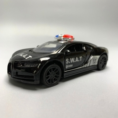 Mô Hình xe police  Bugatti Chiron tỉ lệ 1:43 Hợp kim có thể mở cửa - bánh sau chạy cót - Dài 10cm - cao 3cm - nặng 200gram - Figure Oto - FULL BOX : box màu - SKU : oto7 số 10