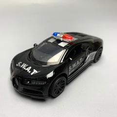 Mô Hình xe police  Bugatti Chiron tỉ lệ 1:43 Hợp kim có thể mở cửa - bánh sau chạy cót - Dài 10cm - cao 3cm - nặng 200gram - Figure Oto - FULL BOX : box màu - SKU : oto7 số 10