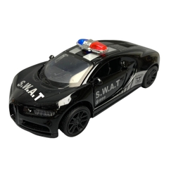 Mô Hình xe police  Bugatti Chiron tỉ lệ 1:43 Hợp kim có thể mở cửa - bánh sau chạy cót - Dài 10cm - cao 3cm - nặng 200gram - Figure Oto - FULL BOX : box màu - SKU : oto7 số 10