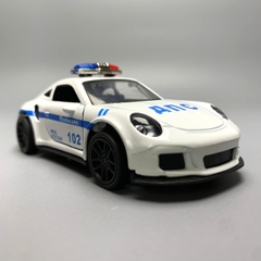 Mô Hình xe police Porsche 911 trắng tỉ lệ 1:43 Hợp kim có thể mở cửa - bánh sau chạy cót - Dài 10cm - cao 3cm - nặng 200gram - Figure Oto - FULL BOX : box màu - SKU : oto6 số25