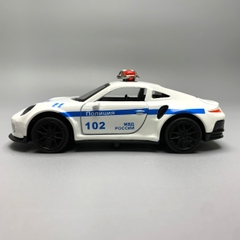 Mô Hình xe police Porsche 911 trắng tỉ lệ 1:43 Hợp kim có thể mở cửa - bánh sau chạy cót - Dài 10cm - cao 3cm - nặng 200gram - Figure Oto - FULL BOX : box màu - SKU : oto6 số25