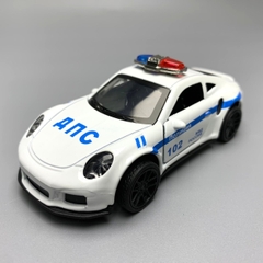 Mô Hình xe police Porsche 911 trắng tỉ lệ 1:43 Hợp kim có thể mở cửa - bánh sau chạy cót - Dài 10cm - cao 3cm - nặng 200gram - Figure Oto - FULL BOX : box màu - SKU : oto6 số25