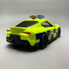 Mô Hình xe Toyota police  Supra xanh nõn chuối tỉ lệ 1:43 Hợp kim có thể mở cửa - bánh sau chạy cót - Dài 10cm - cao 3cm - nặng 200gram - Figure Oto - FULL BOX : box màu - SKU : oto4 số 21