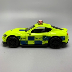 Mô Hình xe Toyota police  Supra xanh nõn chuối tỉ lệ 1:43 Hợp kim có thể mở cửa - bánh sau chạy cót - Dài 10cm - cao 3cm - nặng 200gram - Figure Oto - FULL BOX : box màu - SKU : oto4 số 21