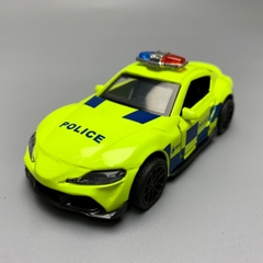 Mô Hình xe Toyota police  Supra xanh nõn chuối tỉ lệ 1:43 Hợp kim có thể mở cửa - bánh sau chạy cót - Dài 10cm - cao 3cm - nặng 200gram - Figure Oto - FULL BOX : box màu - SKU : oto4 số 21