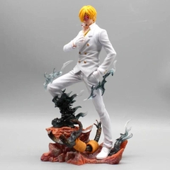 Mô Hình OnePiece Sanji chân lửa áo trắng  - Cao 27cm - nặng 1kg - Figure OnePiece - No box -