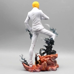 Mô Hình OnePiece Sanji chân lửa áo trắng  - Cao 27cm - nặng 1kg - Figure OnePiece - No box -