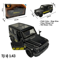 Mô Hình xe Mec AMG G63 tỉ lệ 1:43 Hợp kim có thể mở cửa - bánh sau chạy cót - Dài 10cm - cao 5cm - nặng 250Gram - Figure Oto - FULL BOX - Box Màu - SKU : oto14 số 15