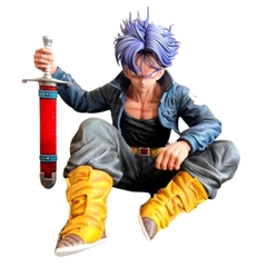 Mô Hình DragonBall Trunks ngồi cầm kiếm - Cao 14cm - rộng 11cm - nặng 480gram - Phụ kiện : 1 Kiếm - Figure DragonBall - Có Hộp màu - N4-K14