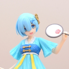 Mô Hình RE:ZERO Rem Cầm quạt váy xanh - Cao 21cm - rộng 12cm - nặng 200Gram - Figure RE:ZERO - Có Hộp màu - N1-K36-T2-S2