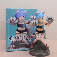 Mô Hình RE:ZERO Rem Cosplay Mèo - Cao 19cm - rộng 9cm - nặng 250gram - Figure RE:ZERO - Có Hộp màu - N1-K35-T3-S2
